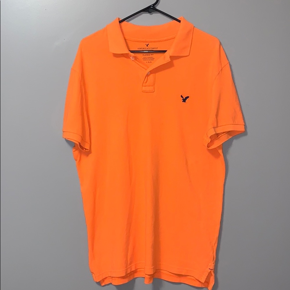 Men’s American Eagle classic fit orang polo S/L